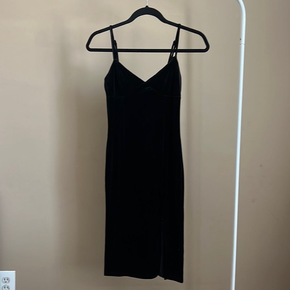Velvet mini dress